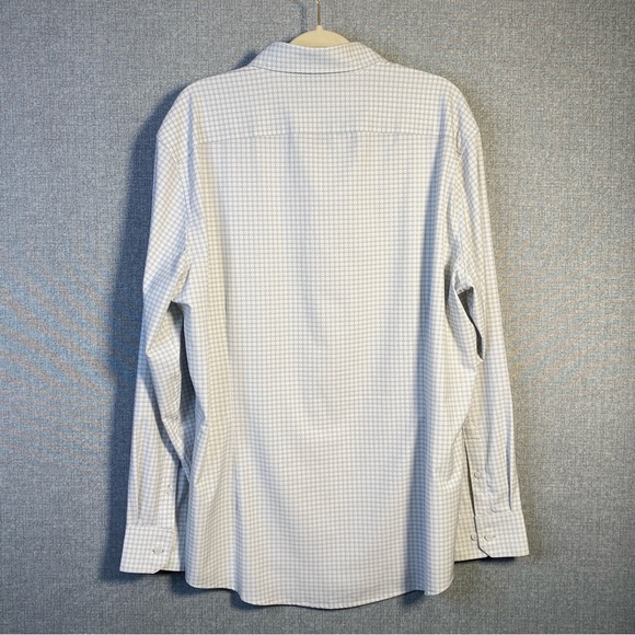 Mizzen + Main XXL Trim Fit Men’s Leeward Performance Stretch Geometric Shirt - Picture 8 of 8